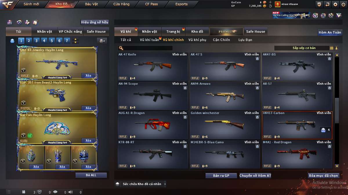 shop acc cf uy tin gia re